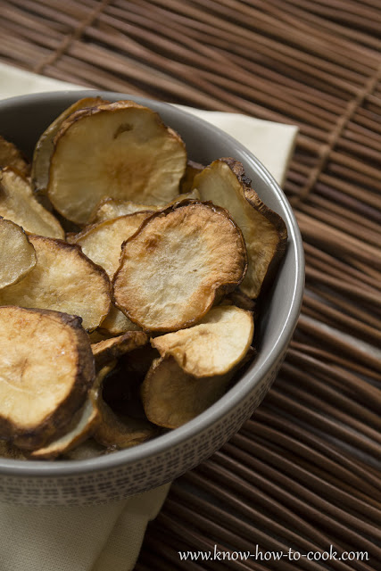 Как да приготвим у дома чипс от гулия (земна ябълка)
