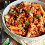 Паста с болонезе сос с леща